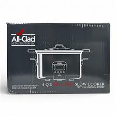 All-Clad SD712D51 4 Qt. Slow Cooker with Aluminum Insert, Silver